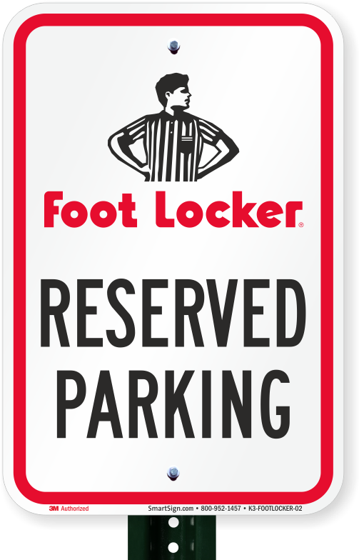 Reserved Parking Sign, Foot Locker - Residential Parking Sign (800x800), Png Download