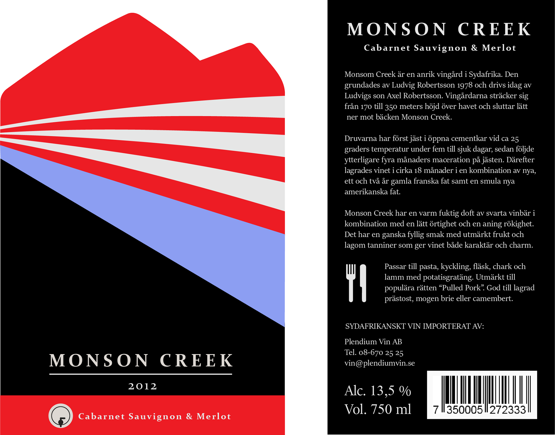 The Brief Was To Do A Wine Label For A Youthful South - Graphic Design (1920x1504), Png Download