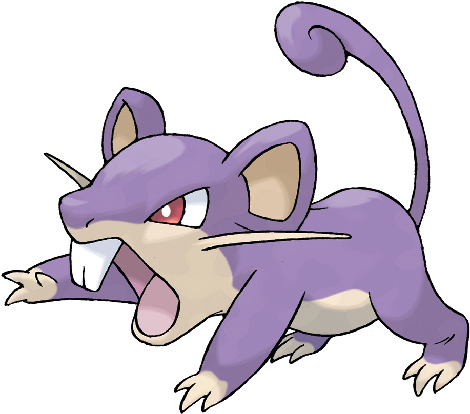 Spouting - Pokemon Rattata (916x916), Png Download