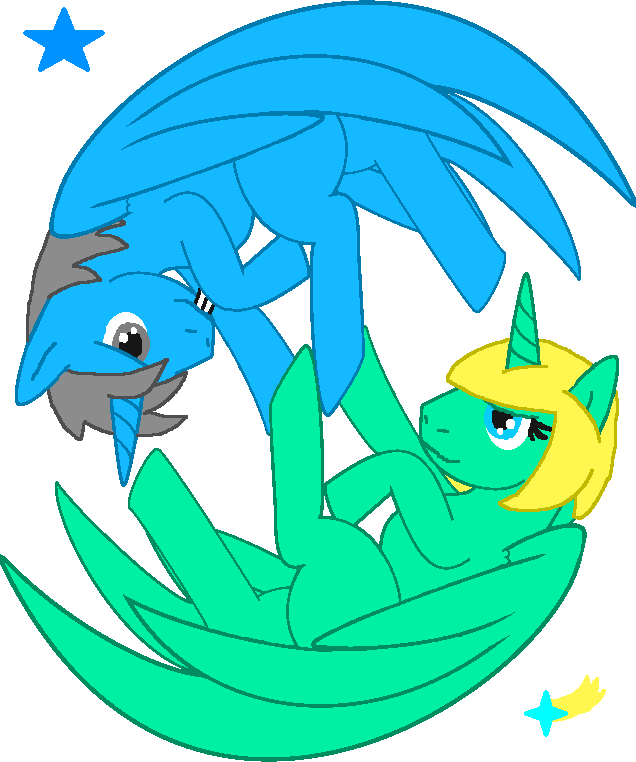 Ying Yang Pony Base Ms Paint Friendly By - Yin Yang Pony Base (636x762), Png Download