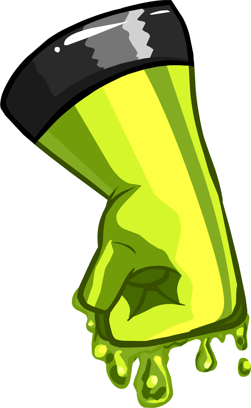 Glove Clipart Club Penguin - Green Gloves Club Penguin (852x1381), Png Download