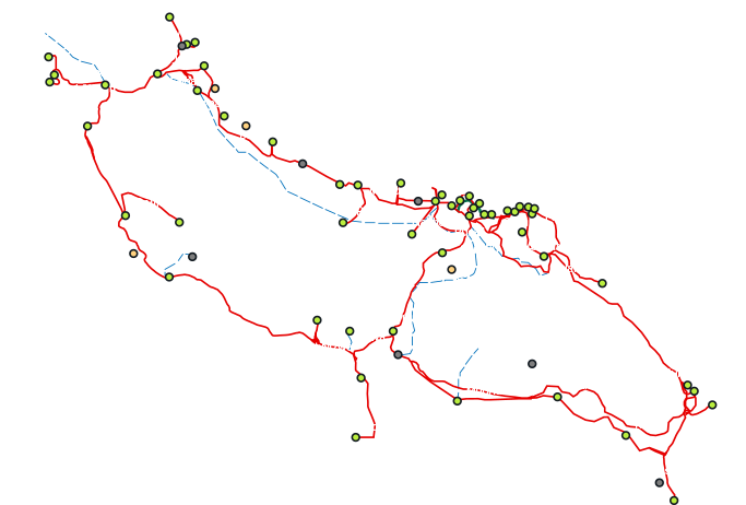 Main Interconnected Transmission System Network - Oman Main Interconnected System (683x462), Png Download