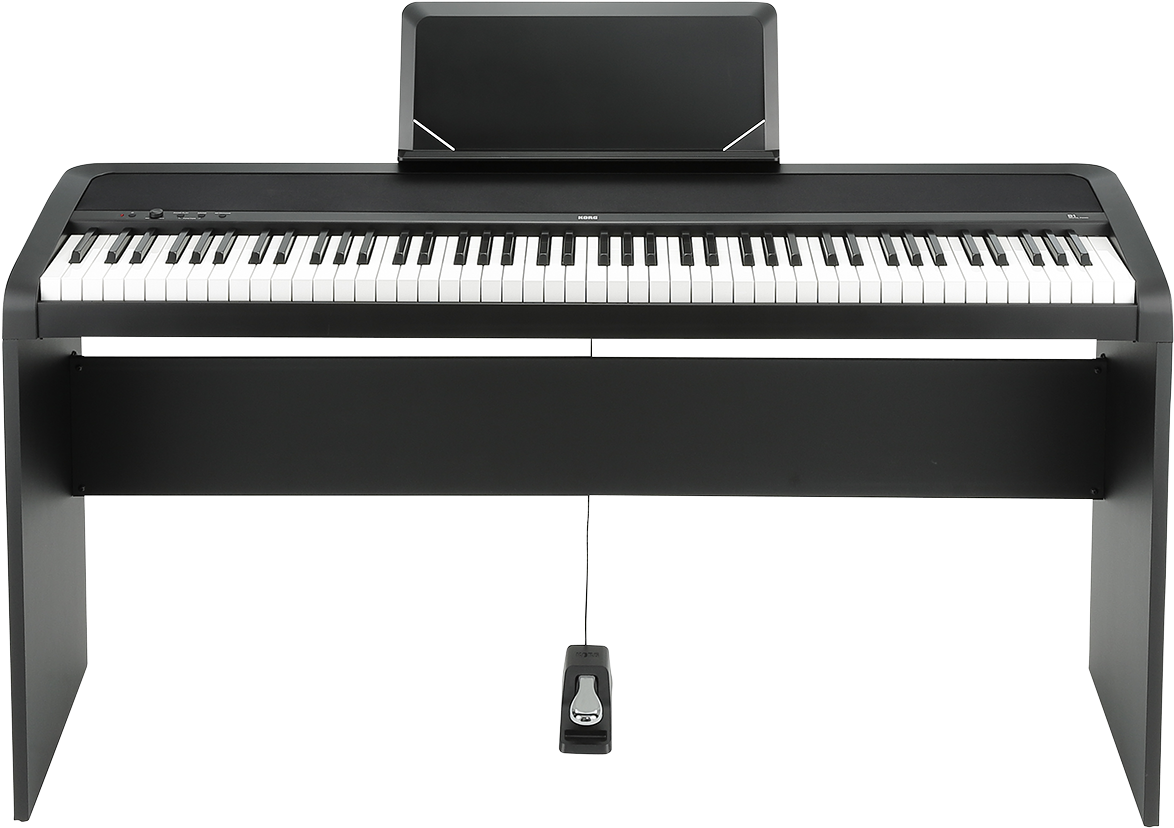 B1 - Korg B1 Digital Piano - Black (1200x830), Png Download