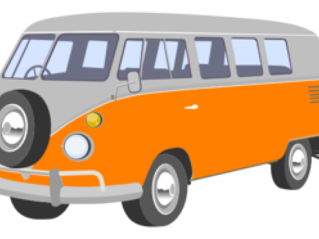 Original - White Volkswagen Bus Vector (640x480), Png Download