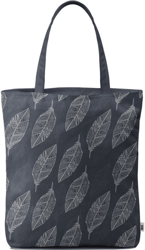 Dailyobjects Tribal Feathers Grey Carry-all Bag - Tote Bag (800x800), Png Download