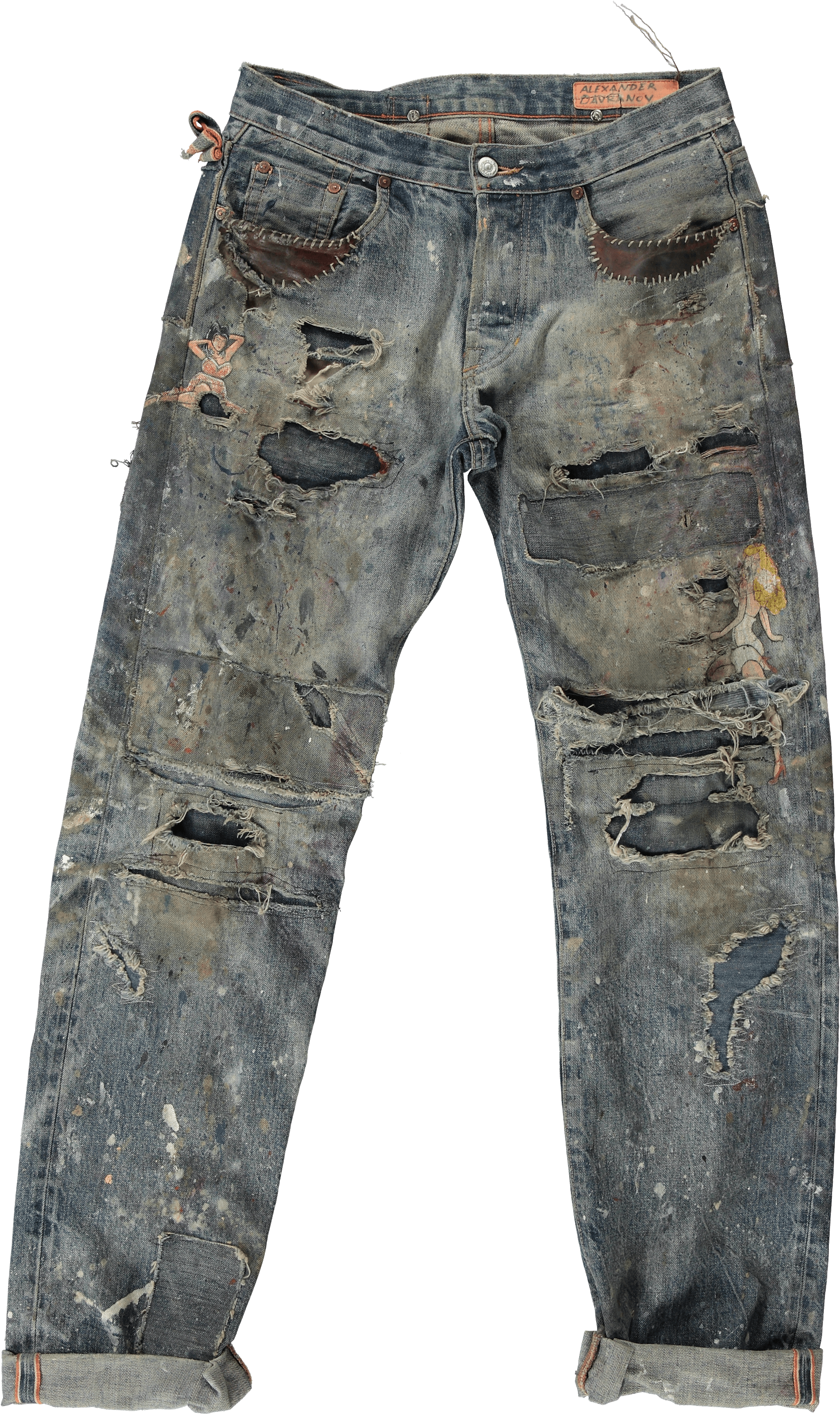 Vintage Denim - Jeans (2133x3584), Png Download