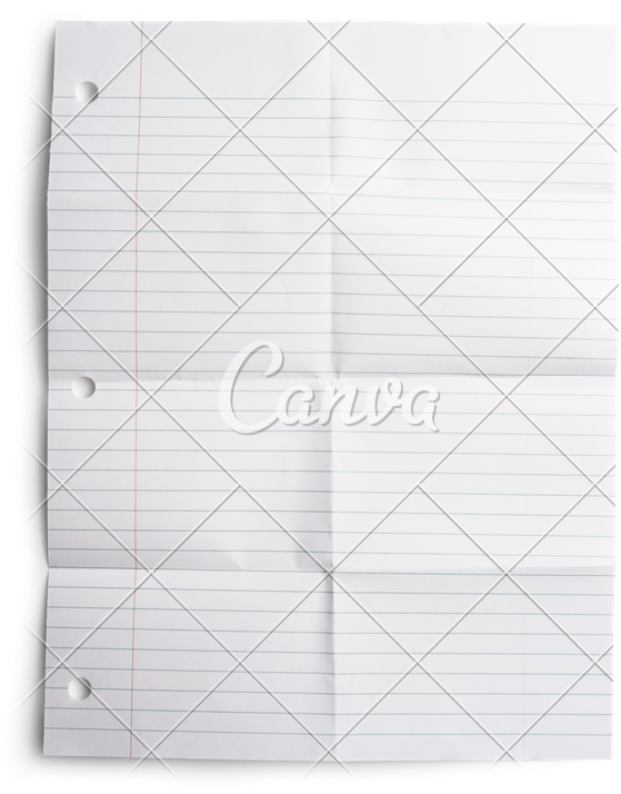 Folded Sheet Isolated Photos - Notebook (625x800), Png Download