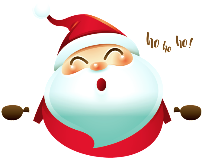 Cute Hand Drawn Cartoon Old Man Psd Image - Merry Christmas Hoho (1024x853), Png Download