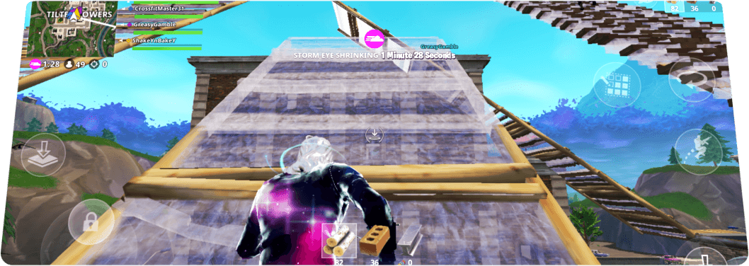 Galaxy Note9 Shown At Slight Angle, With Game Playing - Samsung Galaxy Note 9 (1058x376), Png Download