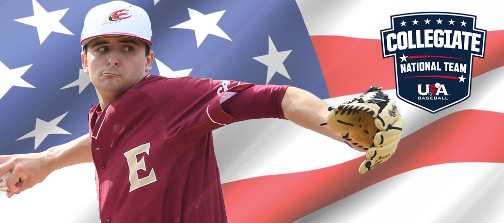 Brnovich Named To 2018 Usa Baseball Collegiate National - Elon University (1040x460), Png Download