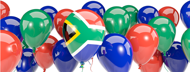Illustration Of Flag Of South Africa - Croatia Flag Balloons Png (640x480), Png Download
