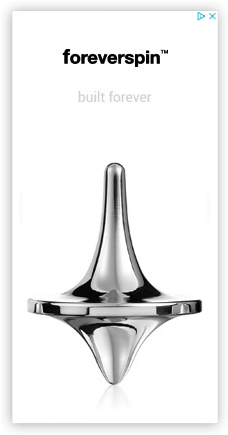 You Could Argue The Design Is Actually Clever And Professional - Foreverspin Polished Stainless Steel Spinning Top (1100x670), Png Download