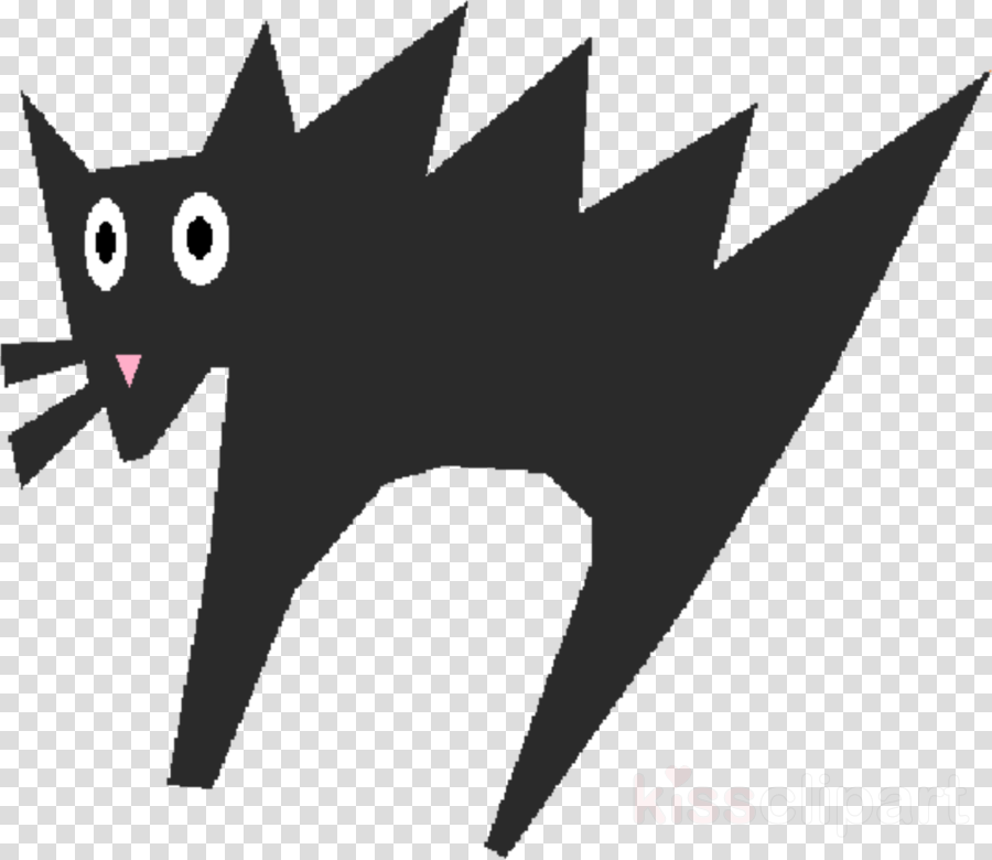 Download Erschrockener Katzen-cartoon, Halloween Stoffserviette - Iphone Heart Emoji Png (900x780), Png Download
