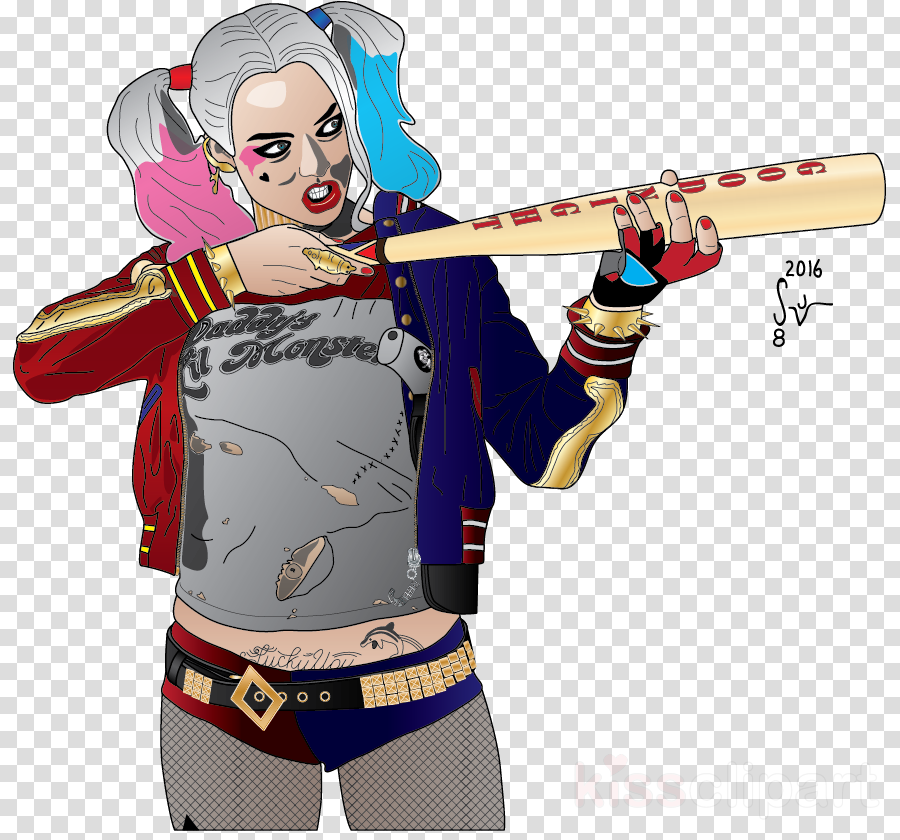 Suicide Squad Harley Quinn Clipart (900x840), Png Download