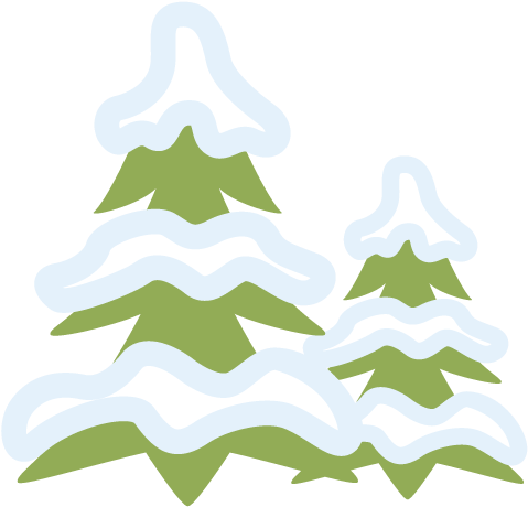 Trees 7 Sledding Hills Graphic - Tree (640x568), Png Download