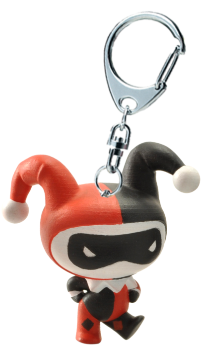 Porte-clés Chibi Harley Quinn - Plastoy - Barbapapa Key Ring - Barbalala And Her Flute (697x1024), Png Download