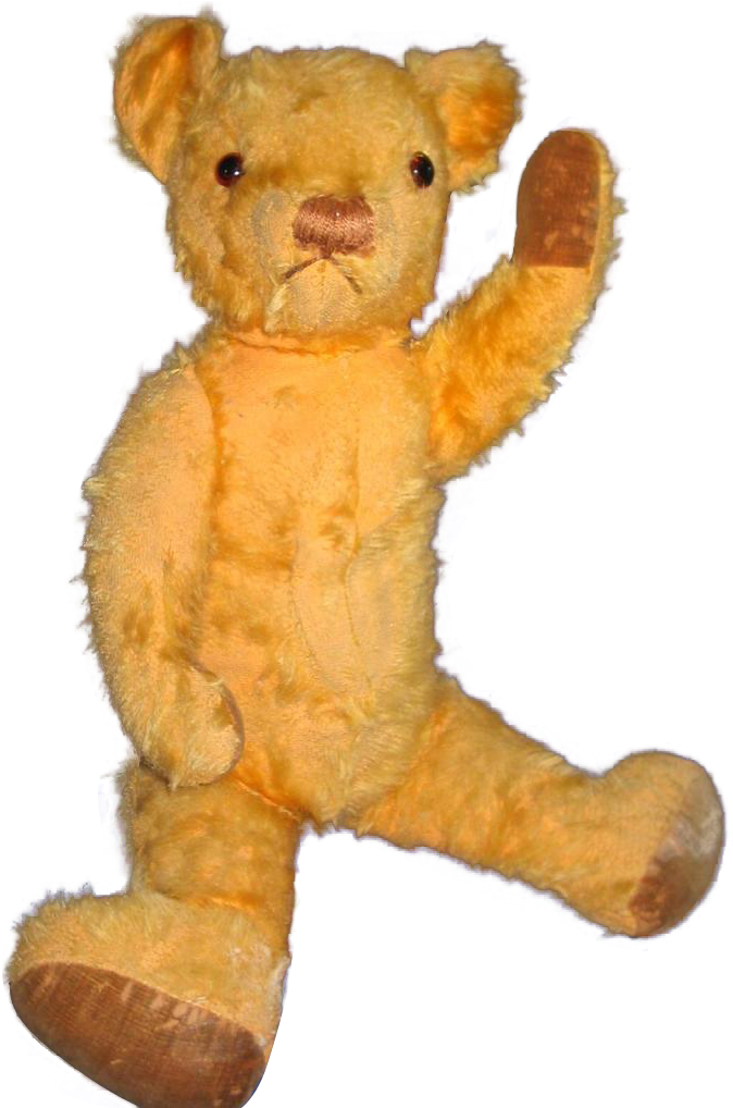 Mohair Teddy Bear With Glass Eyes C 1930-40's - 40's Teddy Bear (1024x1024), Png Download