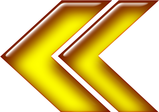 Double Arrow Yellow Left - Computer File (591x591), Png Download