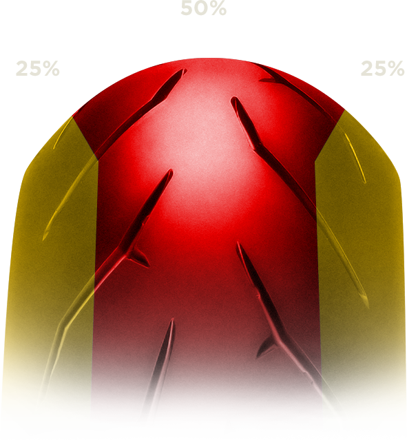 Computer Modeling Systems, Diablo Rosso™ Corsa Profiles - Pirelli Diablo Rosso Corsa Rear Tire (591x639), Png Download