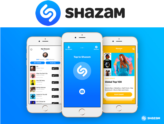 Get Discovered On Shazam - Apple Shazam (550x424), Png Download