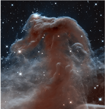 Horsehead Nebula - Close Up Of Stars (640x360), Png Download