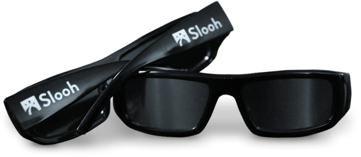 Slooh Solar Eclipse Sunglasses - Plastic (718x312), Png Download
