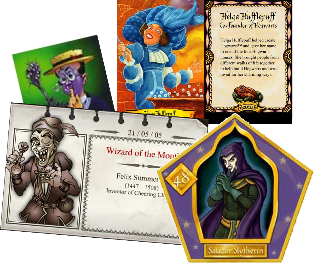 Founders Of Hogwarts Cards (1048x883), Png Download