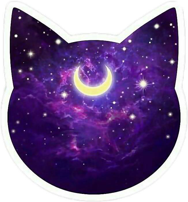 Nebula Clipart Picsart - Stickers Luna (652x700), Png Download