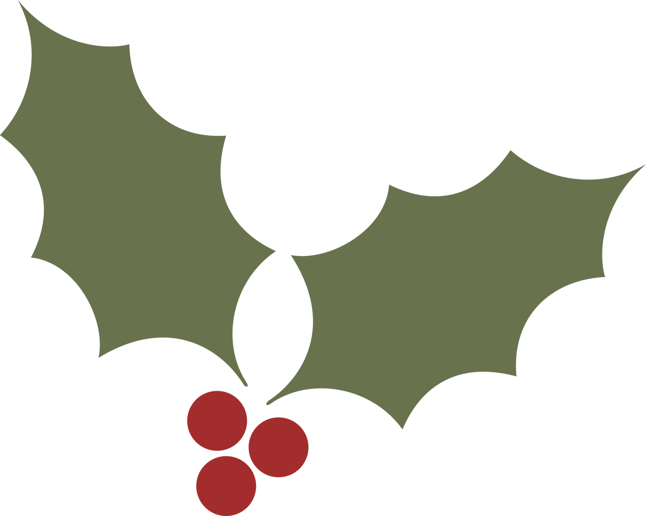 Image - Holly Silhouette (1280x1022), Png Download