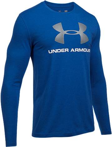 Under Armour Sportstyle Logo Men's Long Sleeve Top - Under Armour (520x520), Png Download