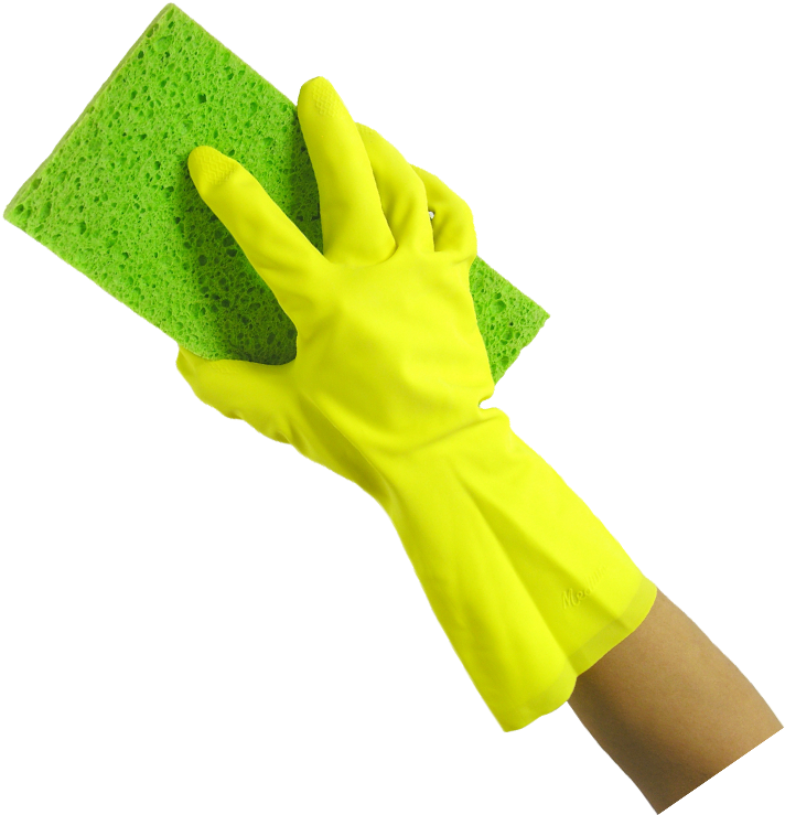 Compressed Cleaning Sponge Compressed Cleaning Sponge - Cleaning Glove And Sponge (722x743), Png Download