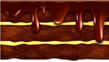 Chocolate Sponge Cake Background - Cake (360x360), Png Download