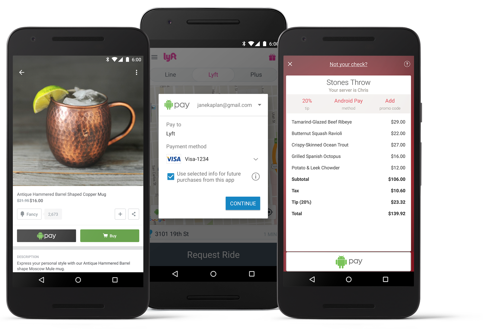 Because Money Isn't Falling Out Of Our Bank Accounts - Android Pay In App Payment (1600x1092), Png Download