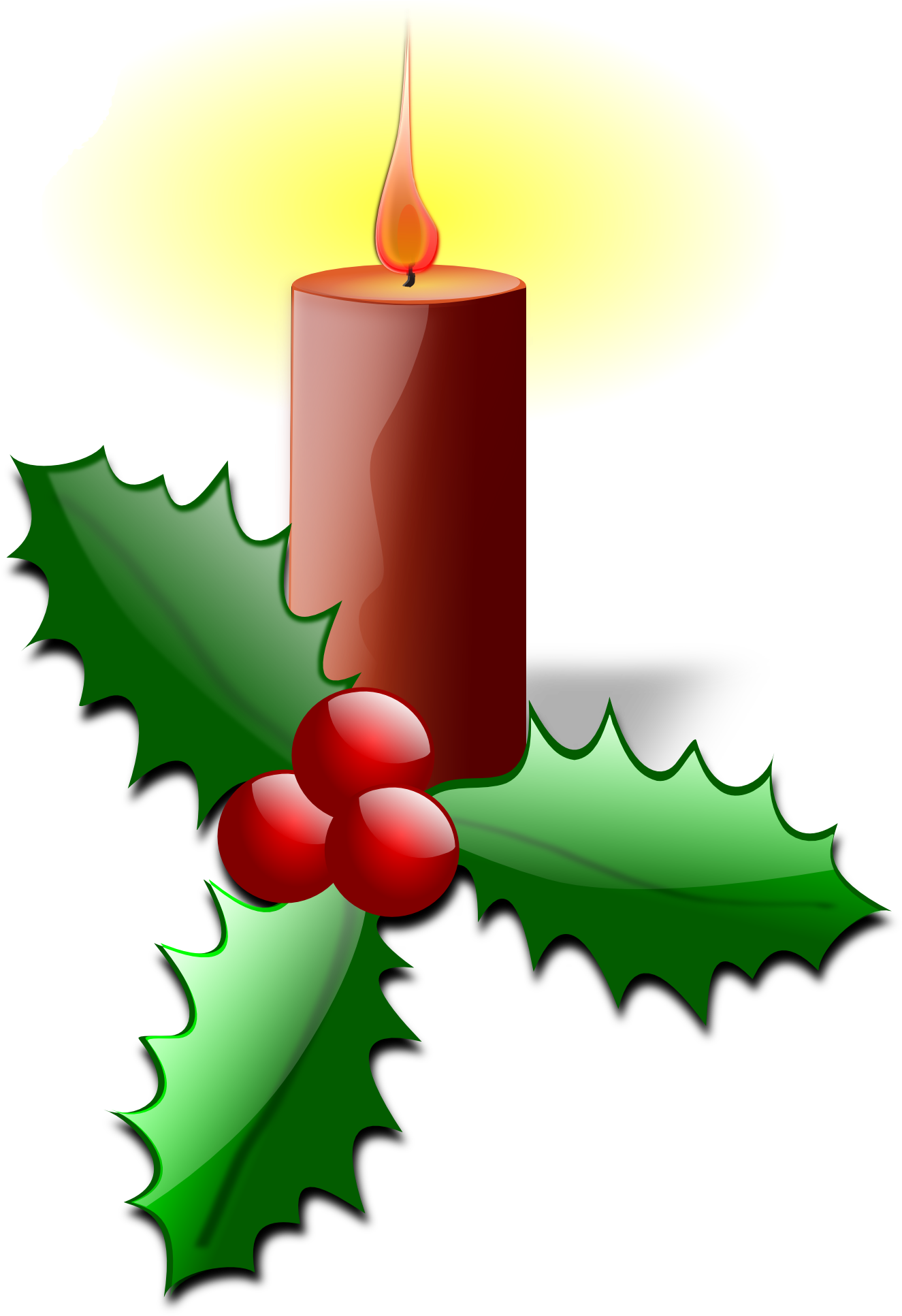 Christmas Holly Clip Art Clipart - Christmas Holly Clip Art (1331x1935), Png Download