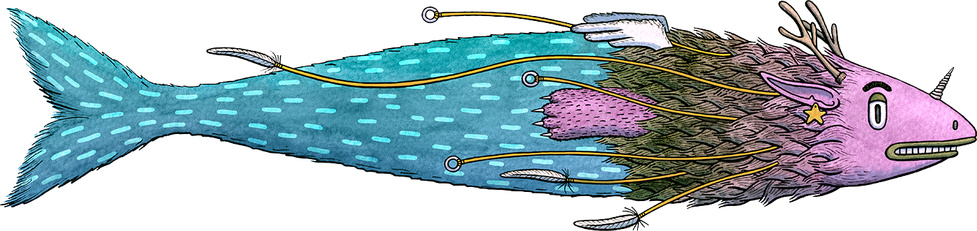 Fish (1400x331), Png Download