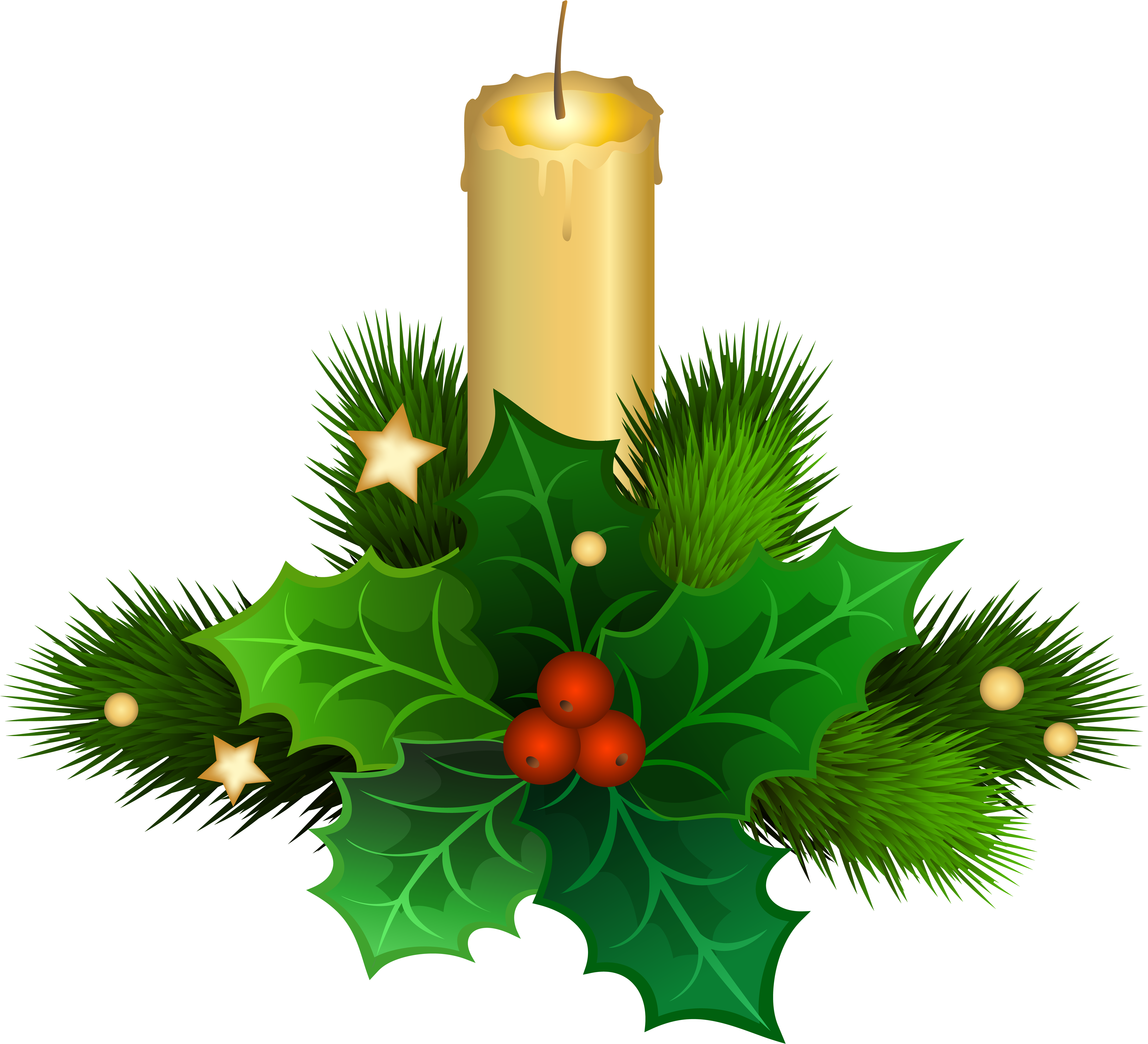 Candle Png Clip Art Image Gallery Yopriceville - Green Christmas Candle Png (6000x5456), Png Download