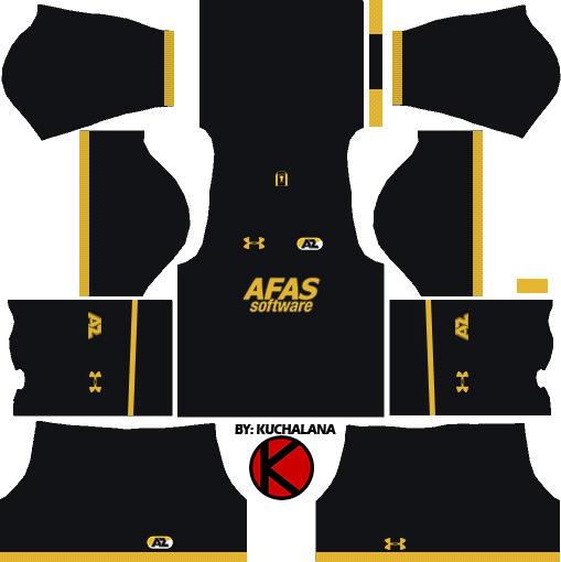Az Alkmaar Kits 2017/18 - Dls 18 Kits Manchester United (509x510), Png Download
