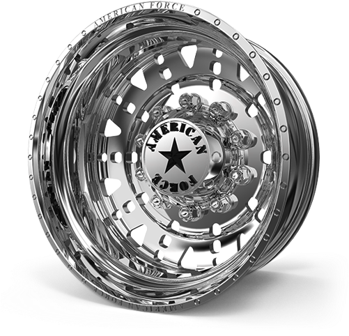 Dually W/ Adapters - First Ever American Force Weel (500x500), Png Download