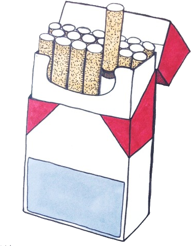 Smoking Clipart Png Tumblr - Metafora De Bajo La Misma Estrella (411x502), Png Download