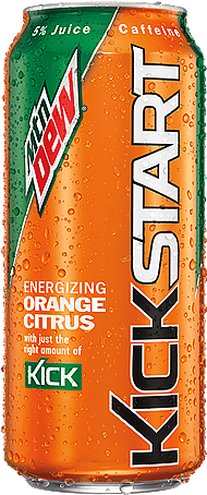 Mountain Dew Kickstart Orange 16 Oz Pack Of - Mountain Dew Kickstart Png (390x590), Png Download