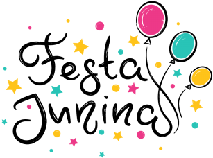 Poster With Hand-drawn Text Festa Junina And Balloons, - Balao De Festa Junina Psd (360x360), Png Download