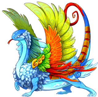 Kite - Coatl Female Flight Rising (350x350), Png Download