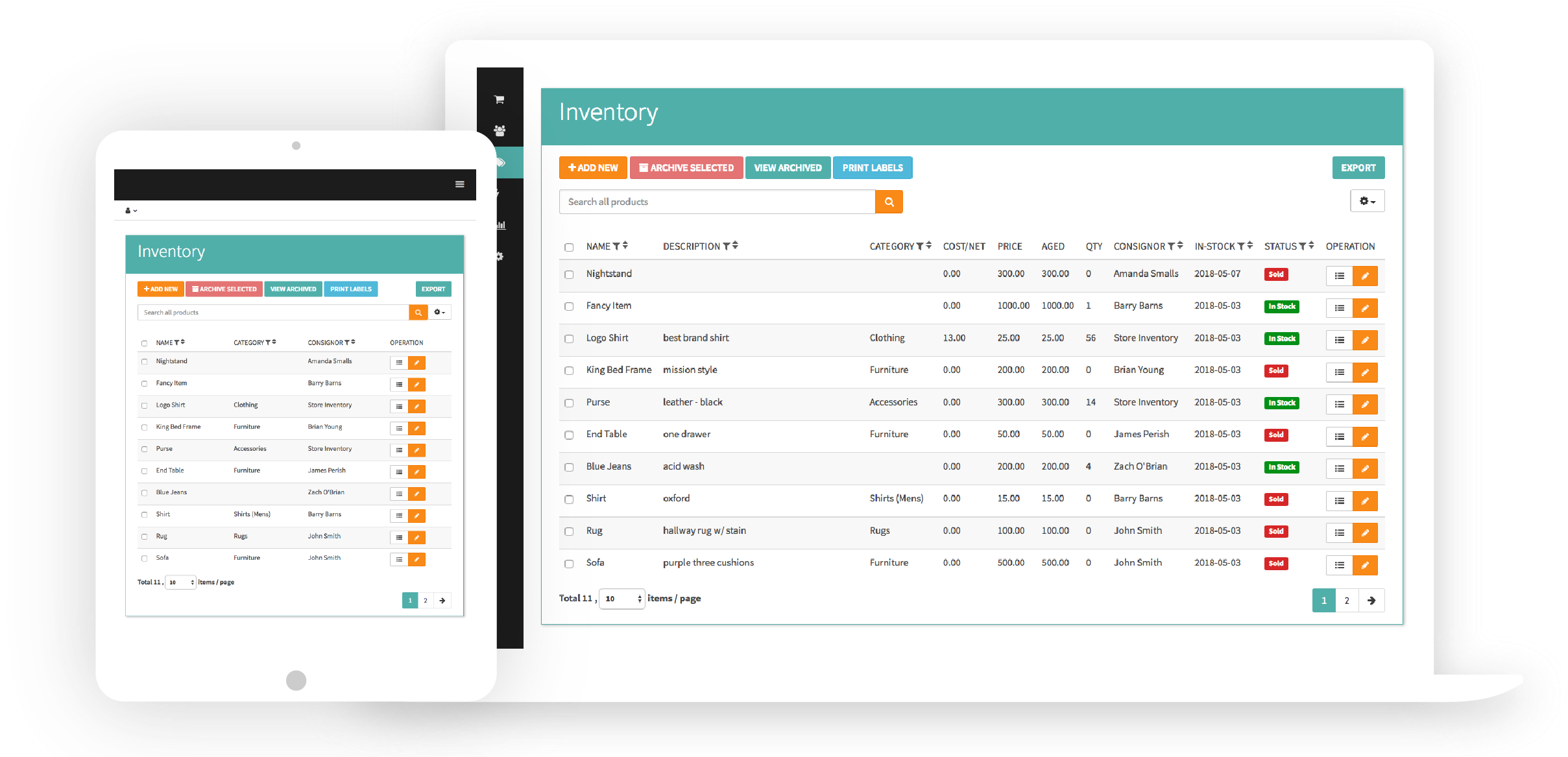 Easily Manage Your Inventory - Inventory (2660x1200), Png Download