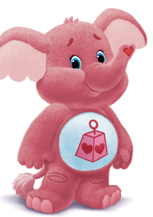 Lotsa Heart Elephant (302x427), Png Download