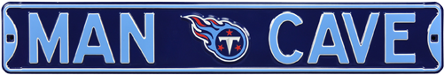 Tennessee Titans “man Cave” Authentic Street Sign - Tennessee Titans Man Cave Street Sign (500x500), Png Download