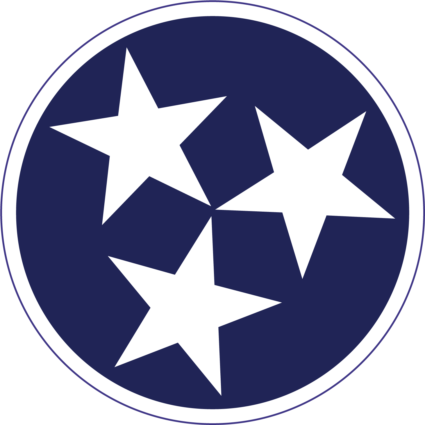 Tattoo For Three Sisters From Tennessee State Of Tennessee, - Tennessee State Flag Circle (1677x1677), Png Download