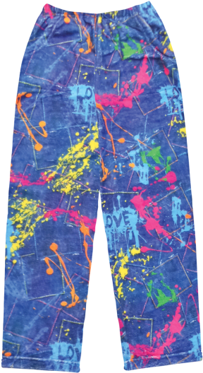 Paint Splatter Denim Plush Pants - Splatter Paint Pants (550x550), Png Download