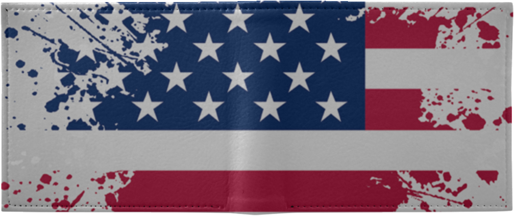 Paint Splatter American Flag Wallet - Zazzle Americana Flag Design Flip Flops (1024x1024), Png Download