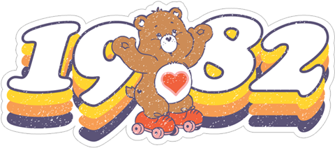 Viber Sticker «care Bears Skate Stickers» - Sticker (490x317), Png Download