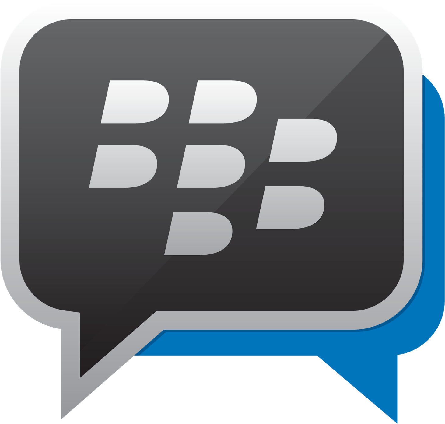 Free Icons Png - Blackberry Messenger Logo (1600x1589), Png Download